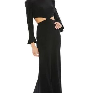 MAC‎ DUGGAL CUT-OUT A LINE LONG SLEEVE DRESS SIZE 6